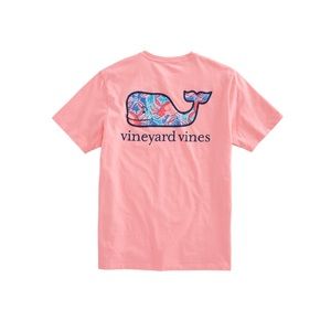 Vineyard Vines Short Sleeve Salmon Whale Tee M
